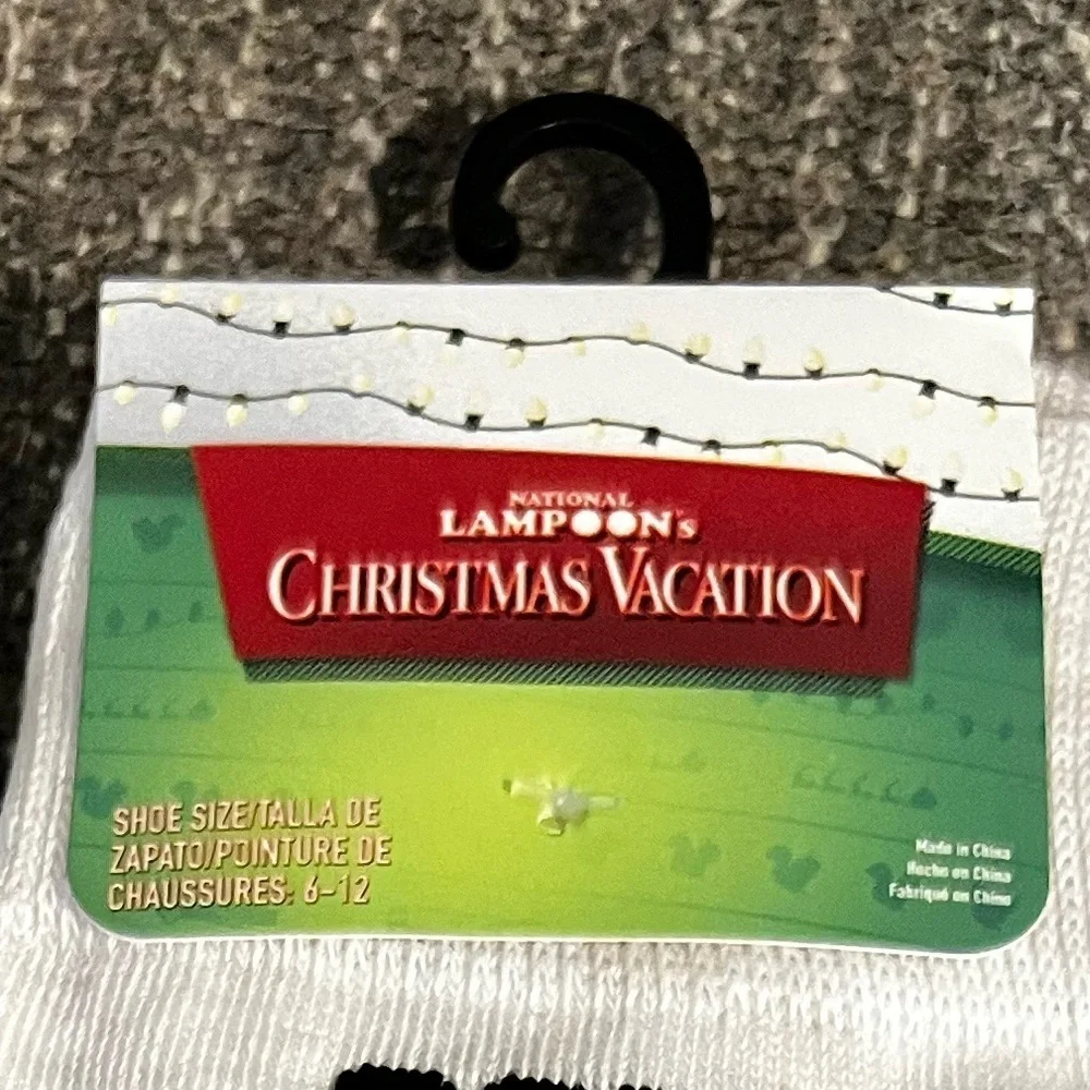 NWT National Lampoons Christmas Vacation Got a Little Knot Here Funny Socks